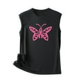 thumbnail image 5 of DailyTrove Women's Neon Butterfly Tank Top - Polyester Casual Summer & Night Out Wear, Flattering for Celebrations, 5 of 5