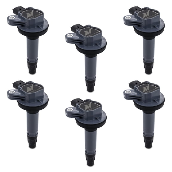 Mishimoto Ignition Coil Pack, Compatible with Ford Mustang 3.7L, 2011-2016, Set of 6
