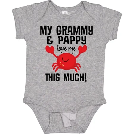 Bella Canvas Grammy And Pappy Love Me Outfit Infant Creeper Grandchild Childs Hws Bodysuit