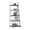 Grey+White, variant on 5-Tier Shelves,Bookshelf, Storage Rack, Bookcase with Rubber Wood Frame, Ladder Shelf for Living Room, Home Office, Kitchen, Bedroom, Apartment