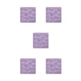 thumbnail image 1 of serony 1/2/3/5 Cup Silicone Heat Resistant Coffee Mug Table Mat Reusable Household Pad Ribbed Tableware Placemat Protector Purple 5PCS, 1 of 6