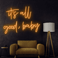 thumbnail image 4 of C-craft It's All Good Baby Neon Sign Wall Art Living Room Wall Decor Led Sign Bedroom Wall Decor, 4 of 5
