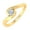 Yellow, variant on 1/5 Carat Channel Set Diamond Solitaire Engagement Ring Band in 14K White Gold (Ring Size 4)