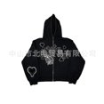thumbnail image 3 of Chaqueta tipo cárdigan de manga larga con estampado completo de estrella de cinco puntas y estilo retro americano 2022, tendencia nacional para hombres y mujeres, tops para parejas, 3 of 5