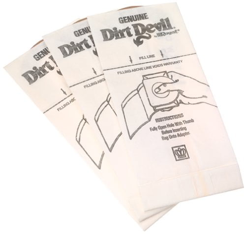 Royal Dirt Devil G Hand Vac Ultra Vac Bags 3010347001 3010348001 Single Bag 