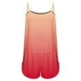 thumbnail image 5 of Sakmal Sleeveless Casual Pajamas Sets for Women Red Shorts Pant Loose Fit Comfy Gradient Night Shirts for Women Sleepwear, 5 of 5