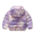 thumbnail image 3 of Tiijoy Toddler Boys Puffer Jacket Cute Cartoon Print Bear Ears Hooded Coat, Sizes 1-2, 3 of 3