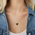 thumbnail image 3 of V3 Jewelry® 925 Sterling Silver with Natural Unakite Heart Pendant for Women, 3 of 3