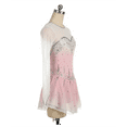 thumbnail image 4 of LIUHUO Customized Pink Gradient Polyester Skating Dress Women Girls High Elasticity Diamond embellished Mesh Long sleeves, 4 of 8