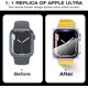 thumbnail image 3 of Apple Watch New S10 Button 42mm [Funda estilo Apple Watch Ultra], funda protectora para iWatch con aspecto ultra y película de vidrio templado, adecuada para hombres y mujeres (41 mm, Starlight), 3 of 5