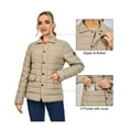 thumbnail image 2 of Little Donkey Andy Women's Warm Windproof Puffer Jacket Lightweight Breathable Jacket Winter Long-Sleeve Insulated Coat Khaki XXL, 2 of 7