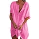 thumbnail image 2 of Blusas playeras de manga larga con cuello vuelto para mujer de EE. UU., 2 of 7