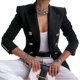 thumbnail image 1 of Simple Slimming Suit Coat Soft Comfortable Long Sleeve Jacket for Indoor Outdoor, 1 of 2