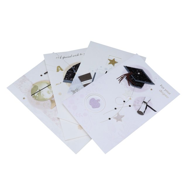 Tarjeta De Felicitación, Tarjeta De Graduación Fácil Con Sobres Y Tarjetas De Felicitación Para Regalo De Graduación, Decoración De Fiesta De Graduación Universitaria Ccdes Otros
