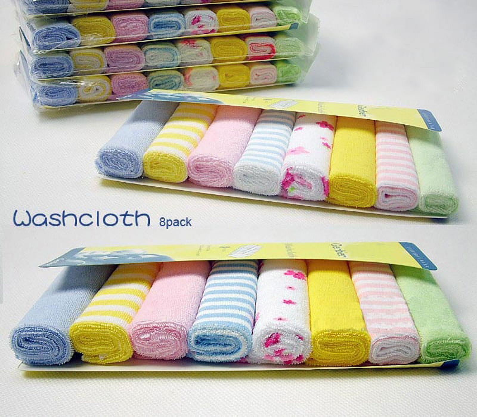 8Pcs Baby Infant Newborn Children Bath Towels Washcloth Bathing Feeding Cloth Soft