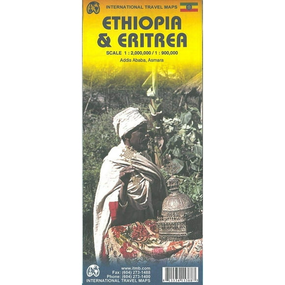 Ethiopia & Eritrea Travel Map 1:2M/900K ITM