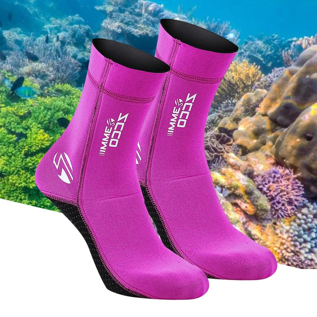 Pink 3mm Neoprene Swim Socks 