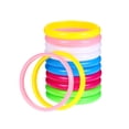 thumbnail image 2 of WASHWEPE Plastic Bangle Bracelets for Women Travel 12Pcs 3In Wide, 2 of 7