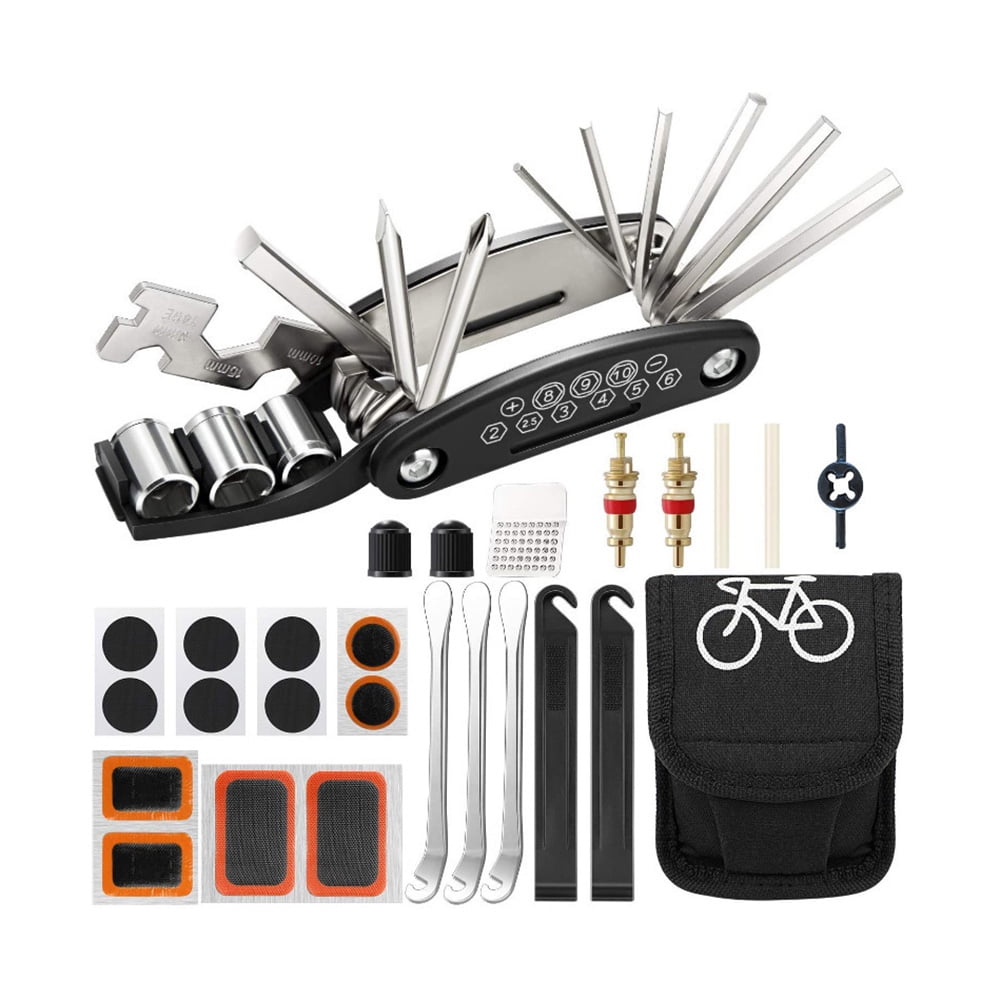 Repair Set Bicycle Tool Bike Kit Multi Tools Tire Cycling Puncture Bag Function 