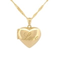 thumbnail image 2 of Cadena CON DIJE DE Corazón RELICARIO Casa del Anillo Oro SÓLIDO 14K amarillo 45 cm, 2 of 7