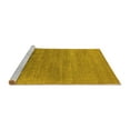 thumbnail image 2 of Ahgly Company Machine Washable Indoor Square Oriental Yellow Industrial Area Rugs, 7' Square, 2 of 4