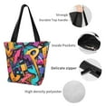 thumbnail image 6 of Fotbe Vibrant Graffiti Urban Art Pattern Beach Tote,Shoulder Handbag,Spacious Tote Bag,Lightweight Travel Bag,Versatile Shopping Bag, 6 of 9