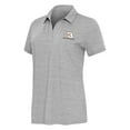 thumbnail image 2 of Women's Antigua Heather Gray Austin Dillon Layout V-Neck Polo, 2 of 3