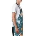 thumbnail image 3 of Pofeuu Dogs Print Waterproof Apron with Pockets Adjustable Cooking Aprons Kitchen Bib for Baking Household Cleaning, 3 of 8