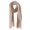 Tan Beige, variant on Two Toned Soft Knitted Fringed Scarf Winter Grey beige