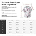 thumbnail image 5 of Pofeuu Tulips Flowers Print Mens Casual Short Sleeve Shirts Beach Summer Spread Collar Pocket Tops Men's Casual Short-sleeved Shirt-X-Large, 5 of 5
