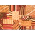 thumbnail image 1 of Ahgly Company Indoor Rectangle Patchwork Orange Transitional Area Rugs, 4' x 6', 1 of 1