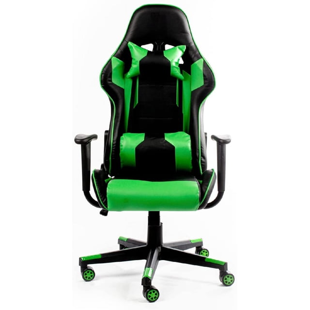 Silla Gamer Gaming Consola Pc Ergonomica Reclinable verde