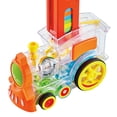 thumbnail image 2 of Milaget Ensemble de Jouets de Rallye Train Électrique 60x Blocs Modèle de Train Transparent, 2 of 9