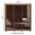 thumbnail image 3 of Ropero Closet Madesa Lyon 3 Puertas Con Espejo Pies M, 3 of 5