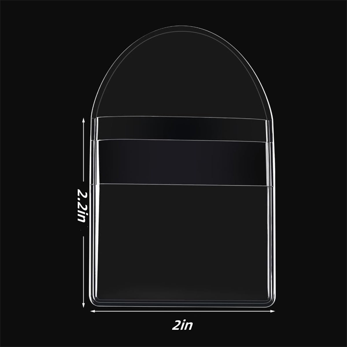 HYG Clear Coin Sleeves,50pcs Protector Bags for Coins,Portable Small Items Storage Bags for Home,Plastic Jewelry Pouch for Indoor and Outdoor Use,2X2.2In