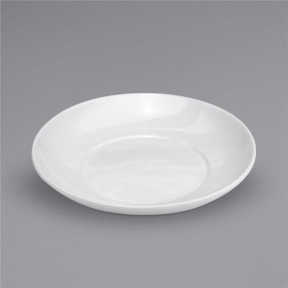 Buffalo F8010000130 7.875 in. Bright White Ware Porcelain Soup Bowl & Deep Plate