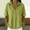 Green, variant on Womens Tops Summer V Neck Mid Sleeve Button Pullover Tee Spring Tops for Women