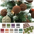 thumbnail image 4 of Juego de 12 bolas de Navidad de terciopelo para árbol de Navidad, 2,36 pulgadas, irrompibles, flocadas, para colgar con 4 estilos para decoración de fiestas, bodas y vacaciones (rojo), 4 of 6