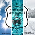 thumbnail image 6 of Please Do Not Leave Packages Here (5 Pack) 12 inch X 12 inch Shield Shaped Commercial Grade Plastic Signs with Aluminum Mounting Stakes Weather Resistant Made in the USA, 6 of 8