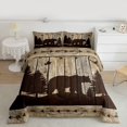 thumbnail image 2 of Homewish Brown Bear Print Queen Comforter Set, Rustic Lodge Cabin Bedding Sets, Teens Kids Adult Women Men Reversible Bedding Comforter Set, Breathable Home Decor, 3 Pieces, 2 of 8
