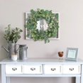 thumbnail image 3 of Artificial Eucalyptus Wreath - 20" Fake Green Leaves Eucalyptus Wreath with Seeds for Front Door, Wall, Window, Farmhouse Decoration, 3 of 5