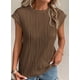 thumbnail image 5 of Blusa PRETTYGARDEN Manga Corta Texturizada Marrón XL, 5 of 9