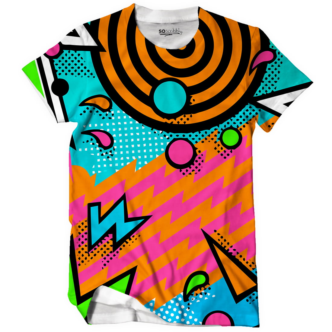 Wacky 90s Short Sleeve Graphic T-Shirt 