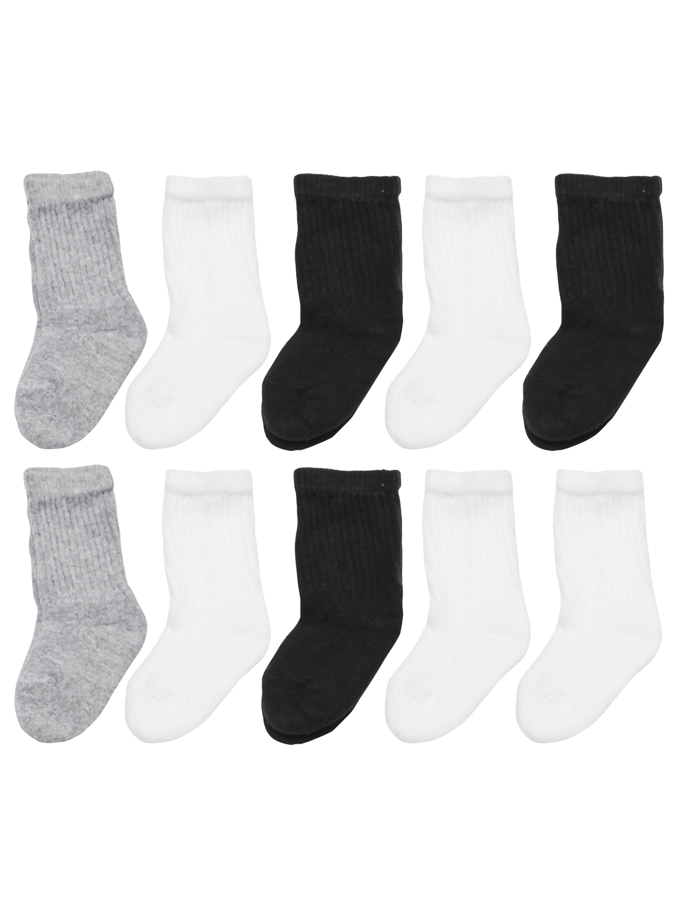 Garanimals Assorted Crew Socks, 10Pack (Baby Boys & Toddler Boys