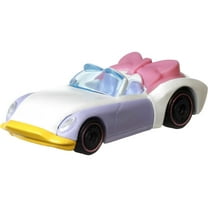 Hot Wheels Daisy Duck Character Car, 1:64 Scale Disney Toy Collectible