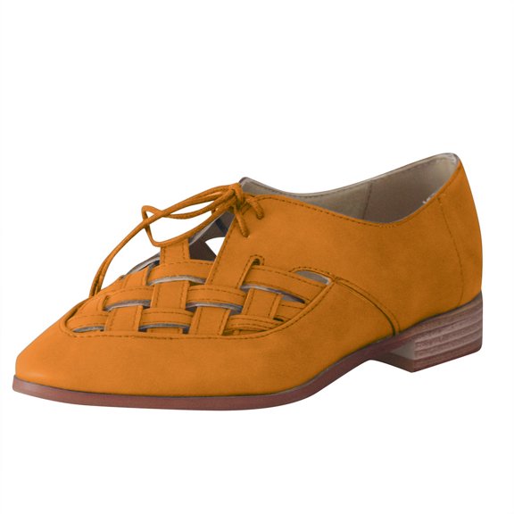 asdoklhq Womens Espadrilles,Womens Flats Casual Single Shoes Ladies Comfortable Pointed Toe Lace-Up Sandals