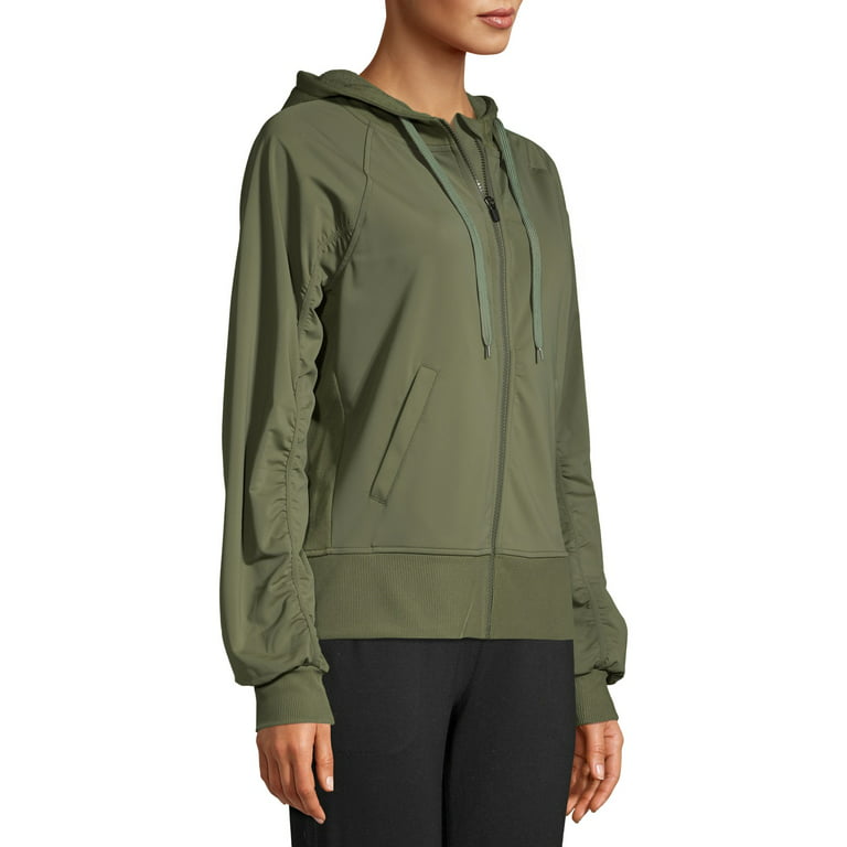 Lululemon Reflective Trim Zip-Up Sweatshirt Jacket Charcoal Size
