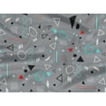 thumbnail image 5 of oneOone Rayon Light Gray Fabric Geometric Sewing Craft Projects Fabric Prints By Yard 56 Inch Wide-R60, 5 of 5