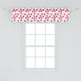 thumbnail image 2 of Ambesonne Valentine's Day Valance Pack of 2, Heart Lollipops, 54"X12", White and Multicolor, 2 of 4