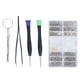 thumbnail image 1 of Kit de reparación de gafas, tornillos pequeños de acero inoxidable para gafas de sol, destornillador y pinzas para relojes y gafas., 1 of 14